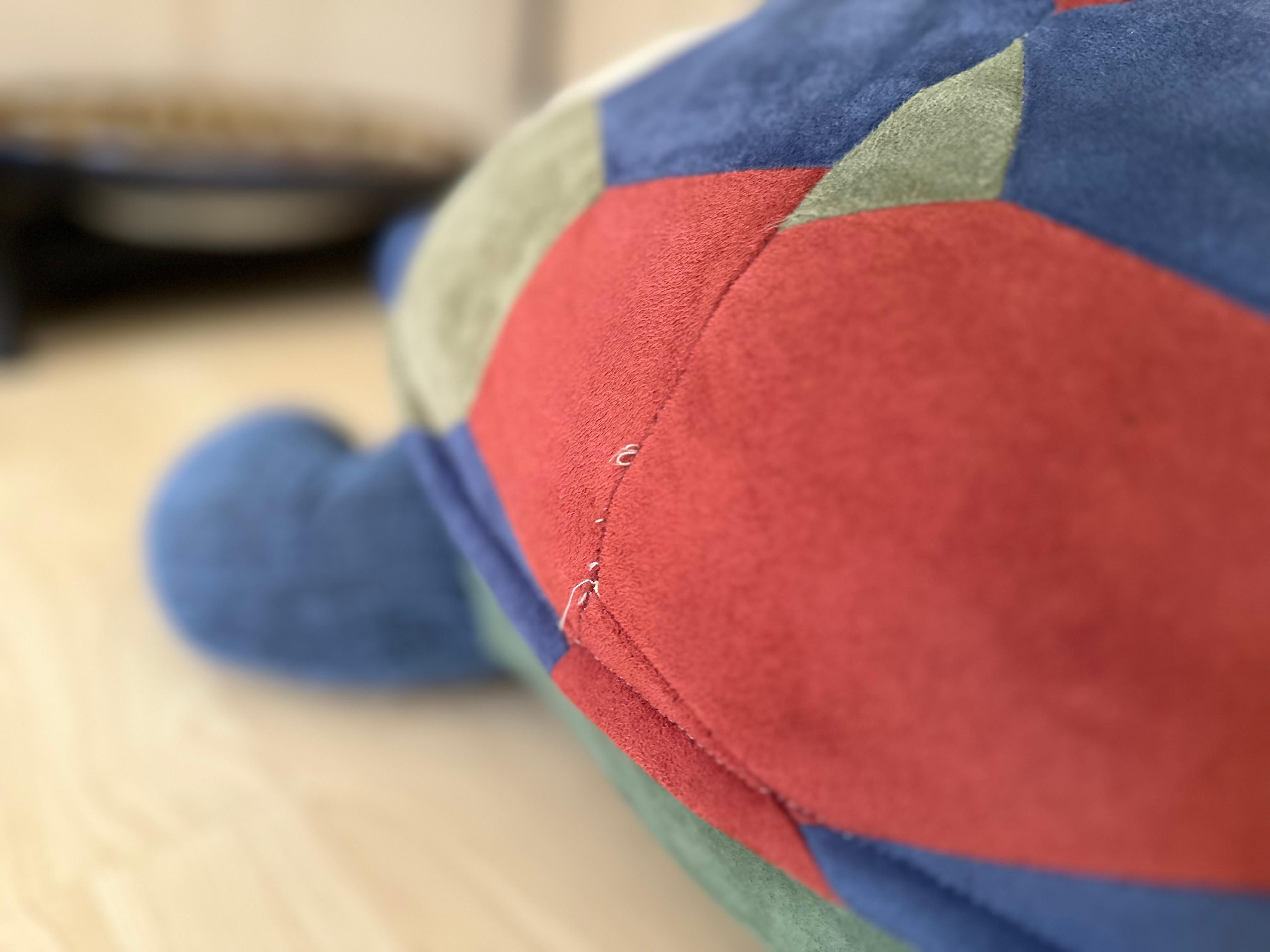 large leather pouf in shape of a turtle, 1970 For Sale 6