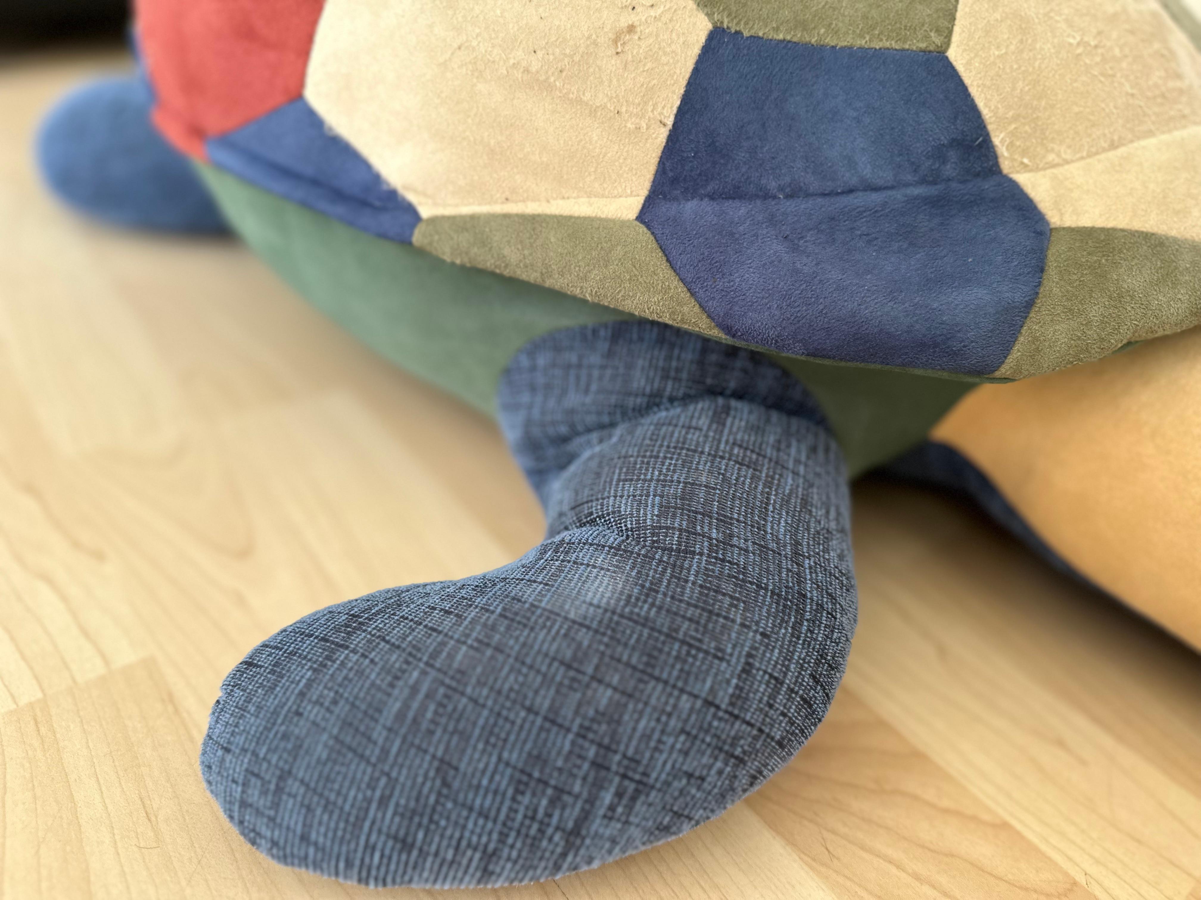 large leather pouf in shape of a turtle, 1970 For Sale 7