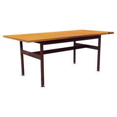 Large Leather Top Table
