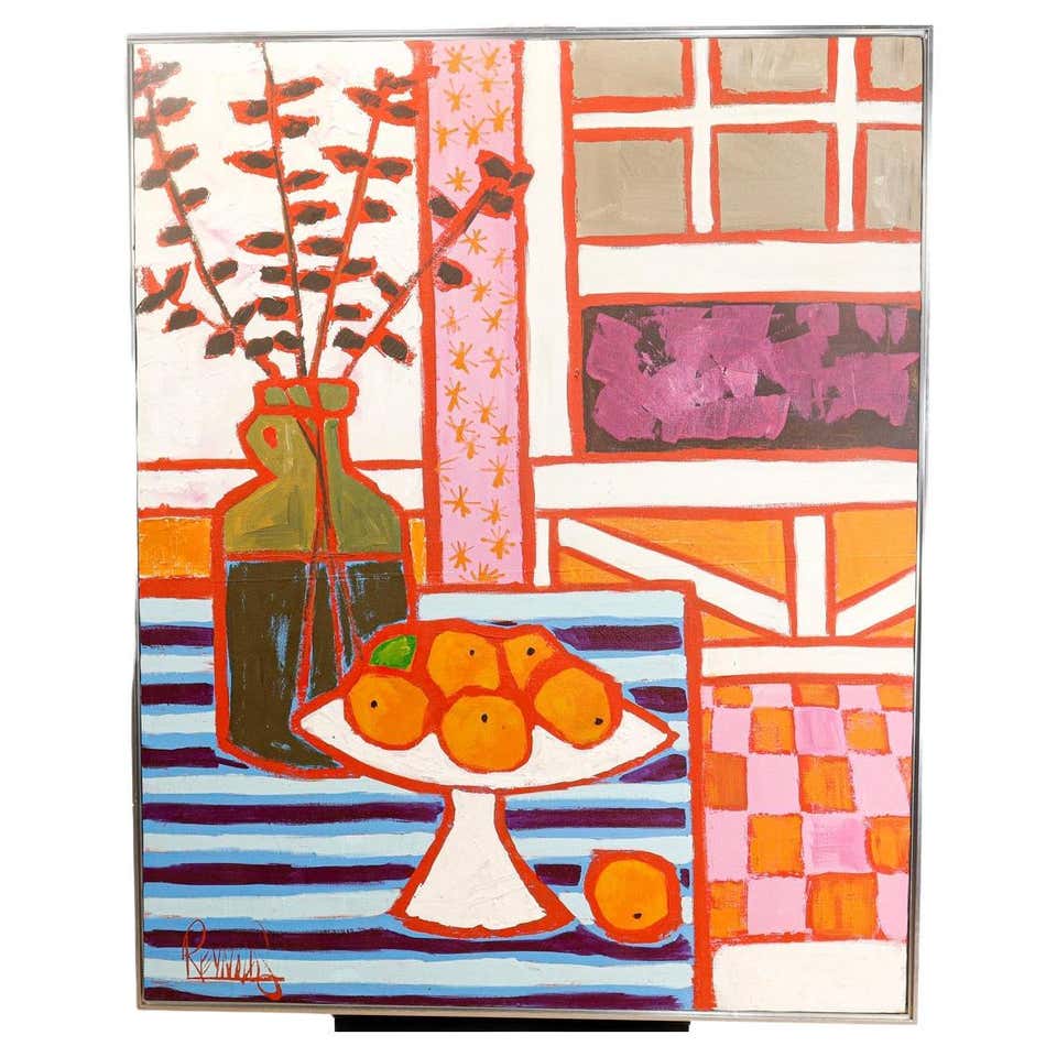 Lee Reynolds Large Abstract Painting Vanguard Studio For Sale at