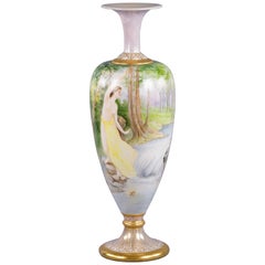 Antique Large Lenox Belleek Lustred Art Nouveau Vase, circa 1920