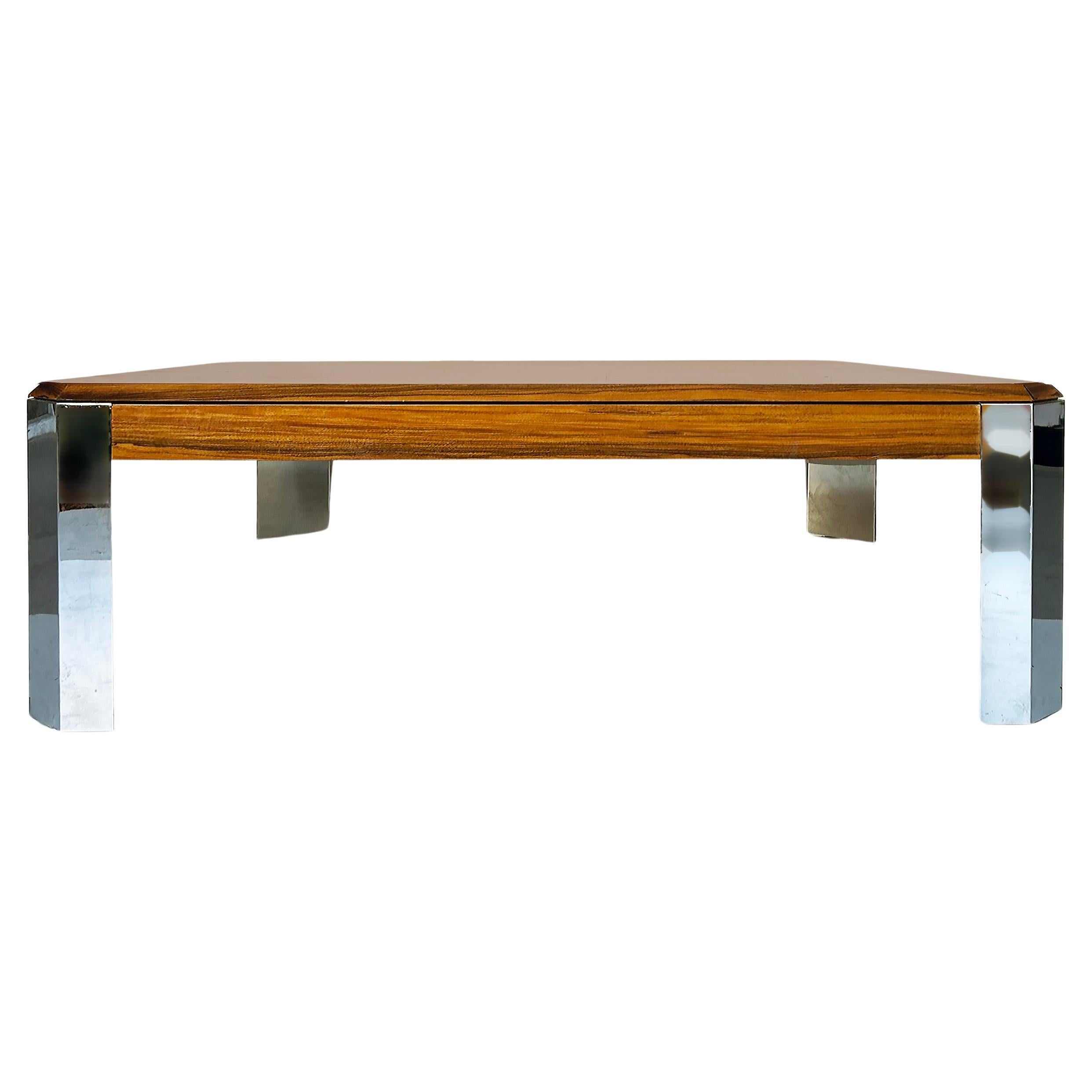 Grande table basse laquée Leon Rosen, Pace Collection
