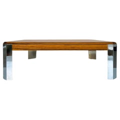 Vintage Large Leon Rosen Lacquered Coffee Table, Pace Collection