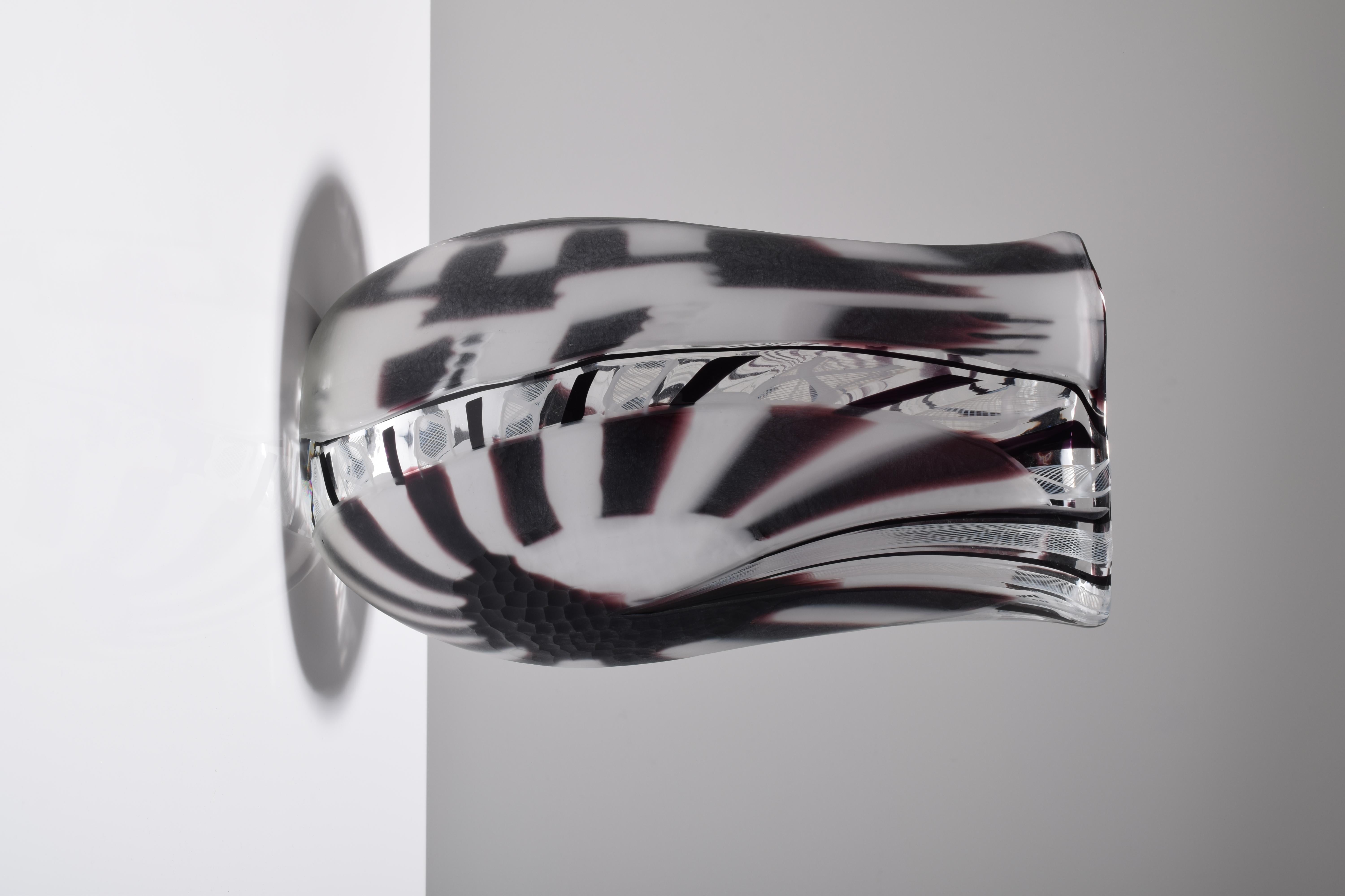 Vetro Grande vaso Leone Panisson, Murano in vendita