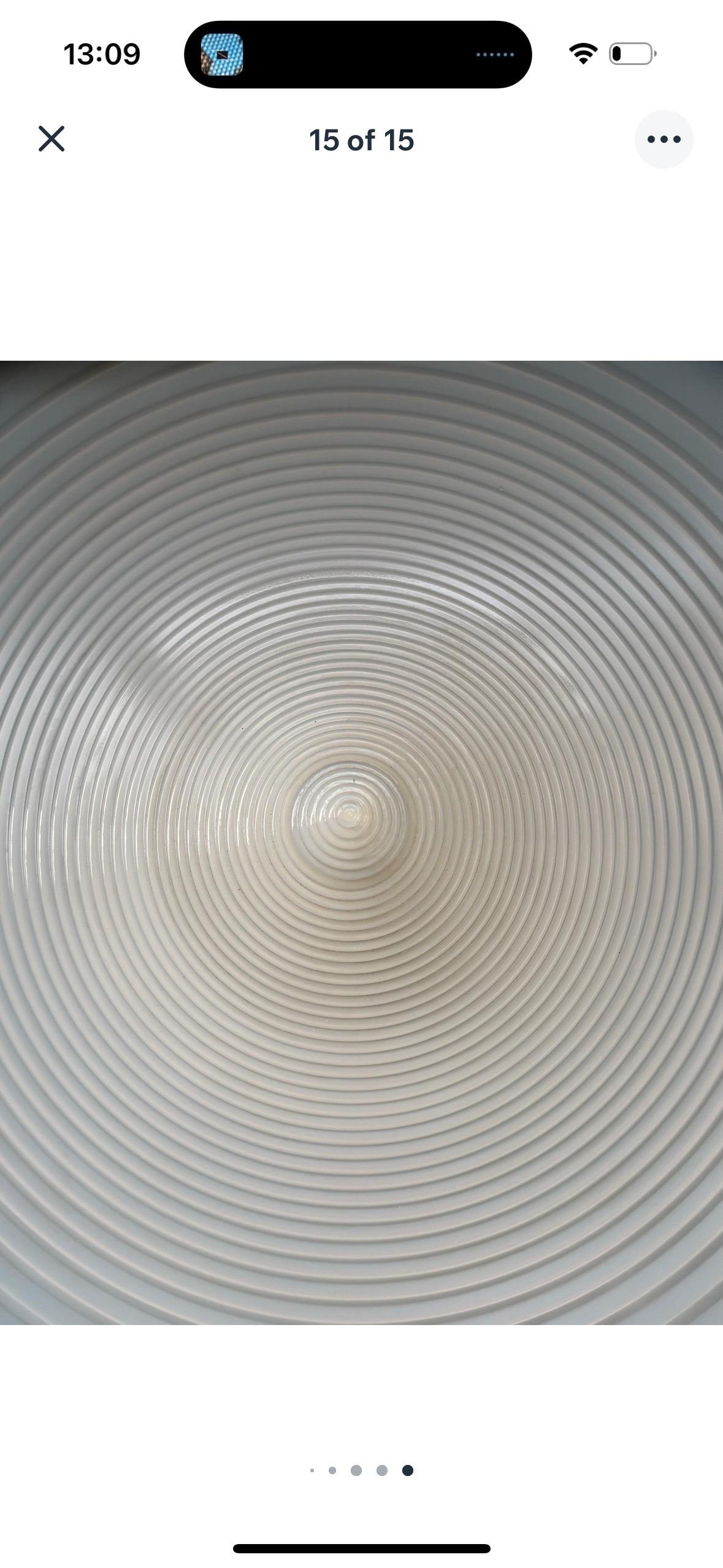 Gran aplique/plafón de cristal sombreado Leucos, años 60 en venta 10