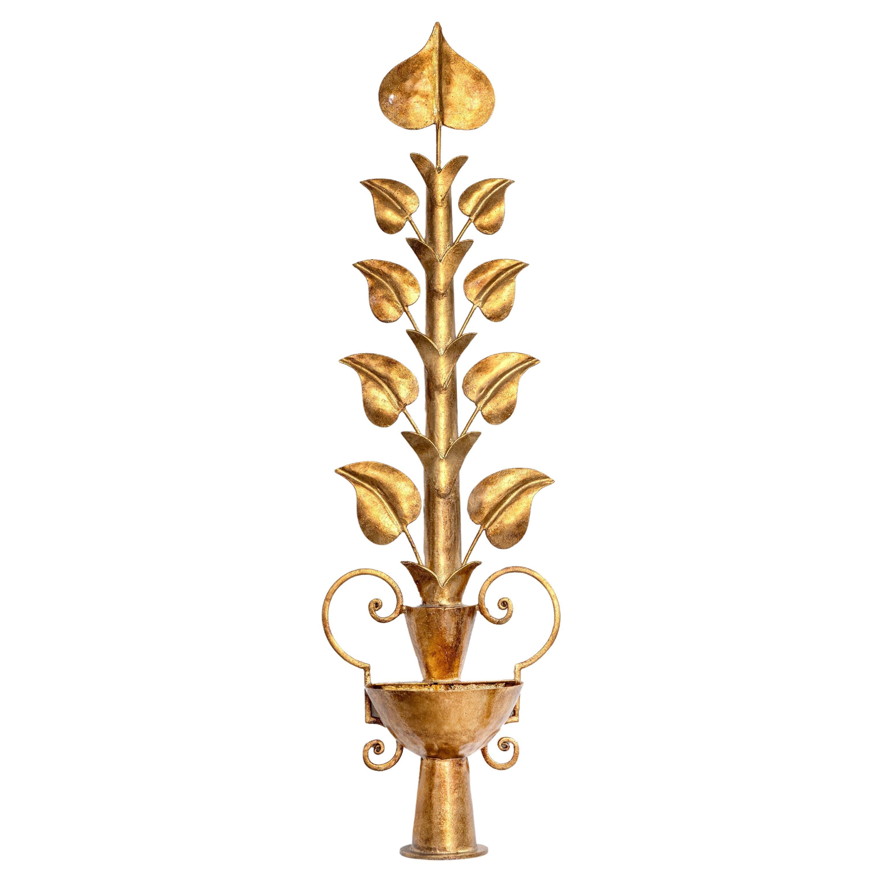 Liane Wall Sconce in Antique Gold by Benediko