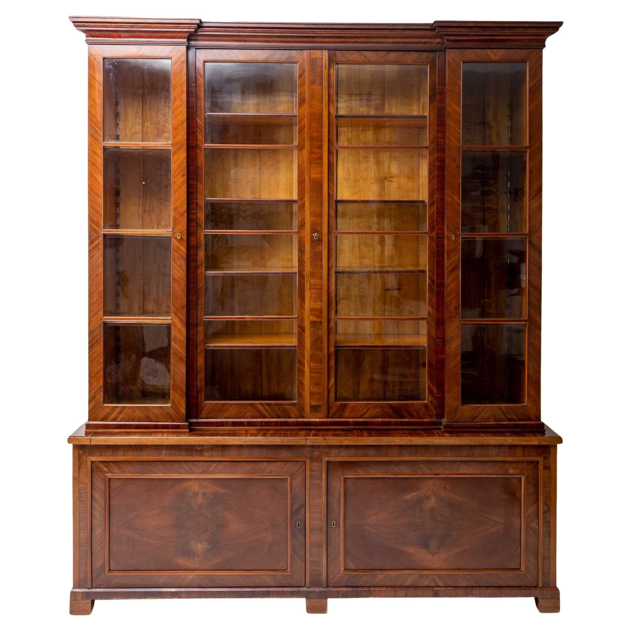 Antique Irish 19th century Pollard Oak Library Bookcase / shelves / For Sale at 1stDibs