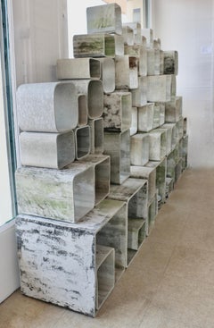 Grande bibliothèque de Willy GUHL (1915-2004). Suisse années 50