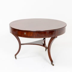 Large Library Table on Castors, Hamburg / Altona, circa 1830