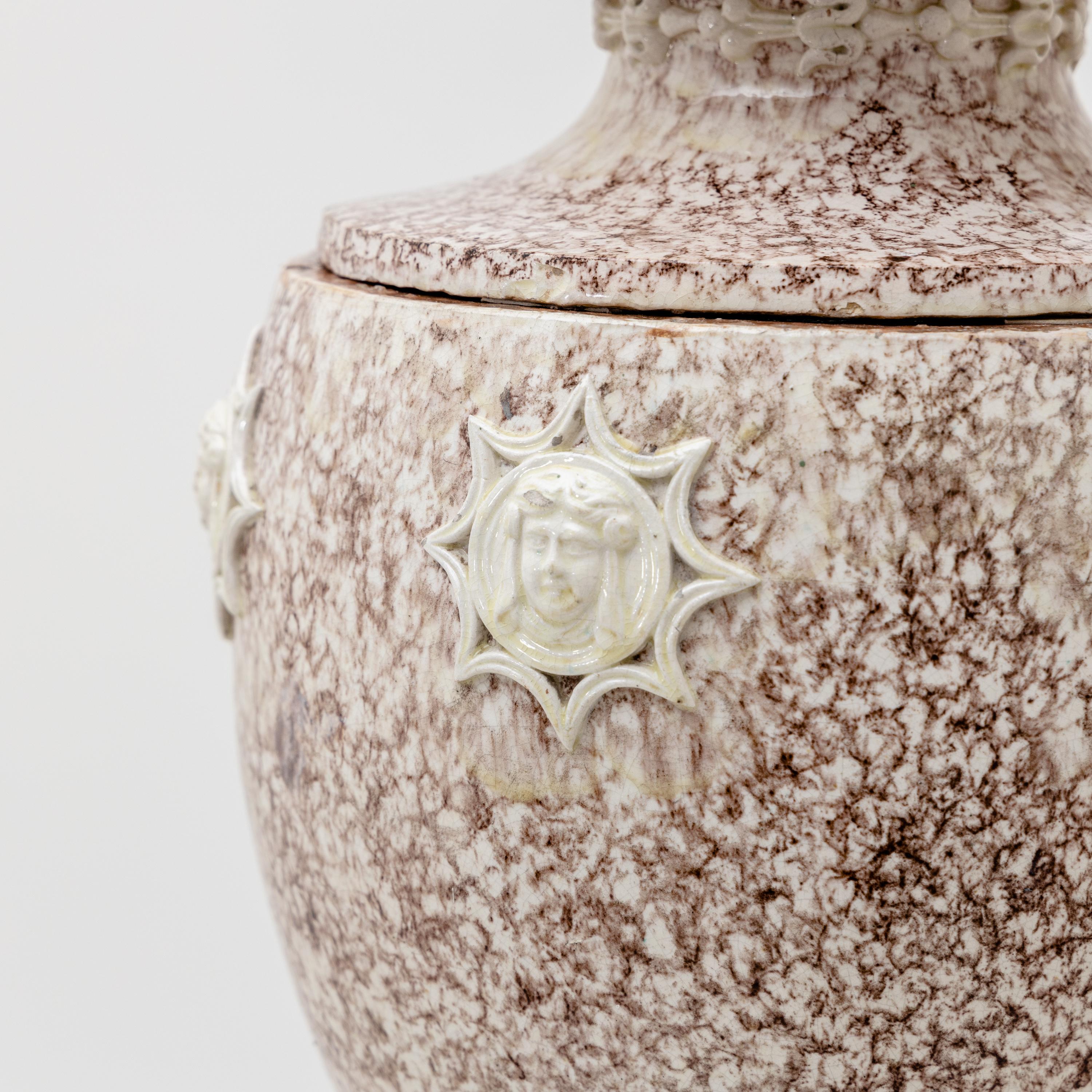 Austrian Large Lidded Ceramic Vase, Probably, Austria, circa 1800