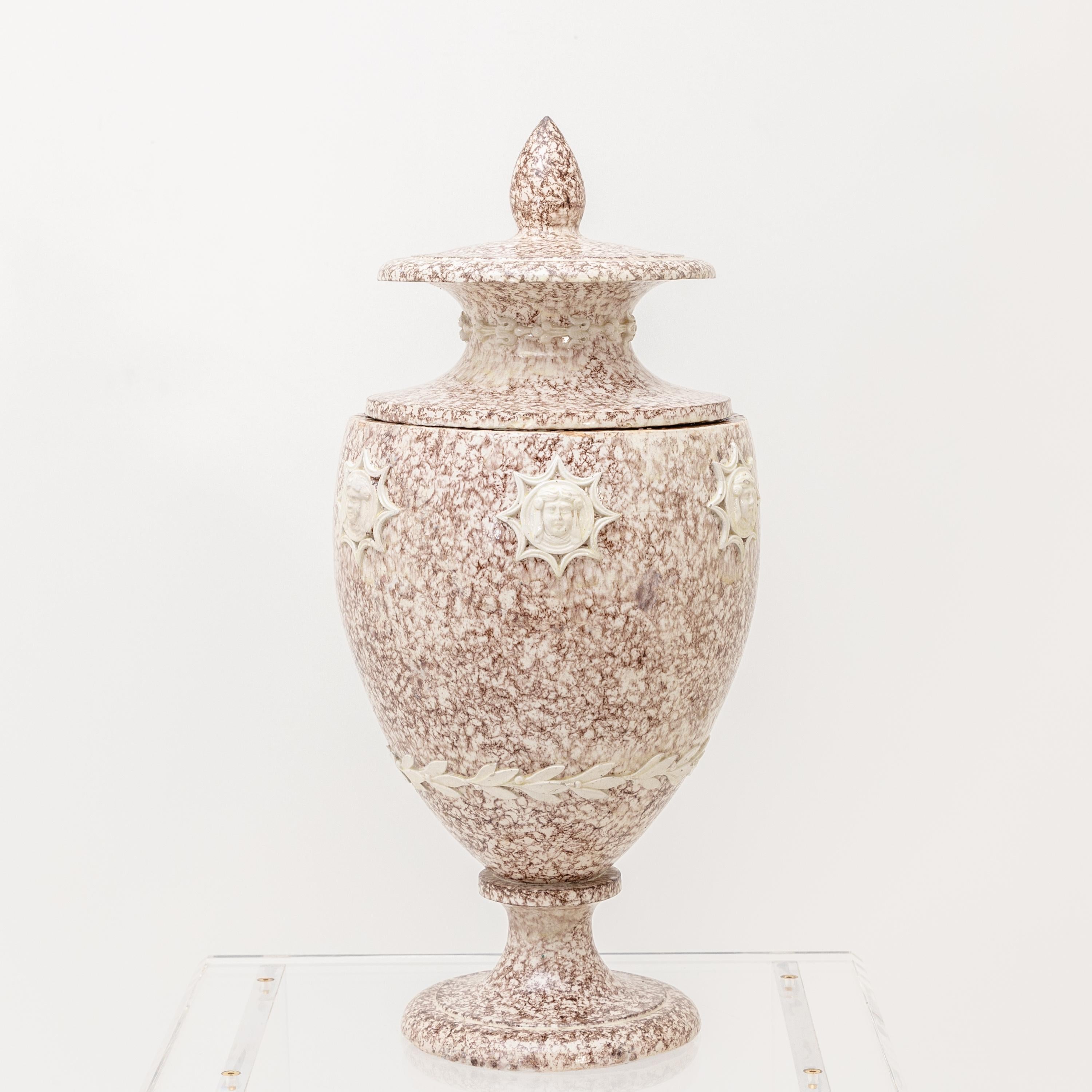 Large Lidded Ceramic Vase, Probably, Austria, circa 1800 1