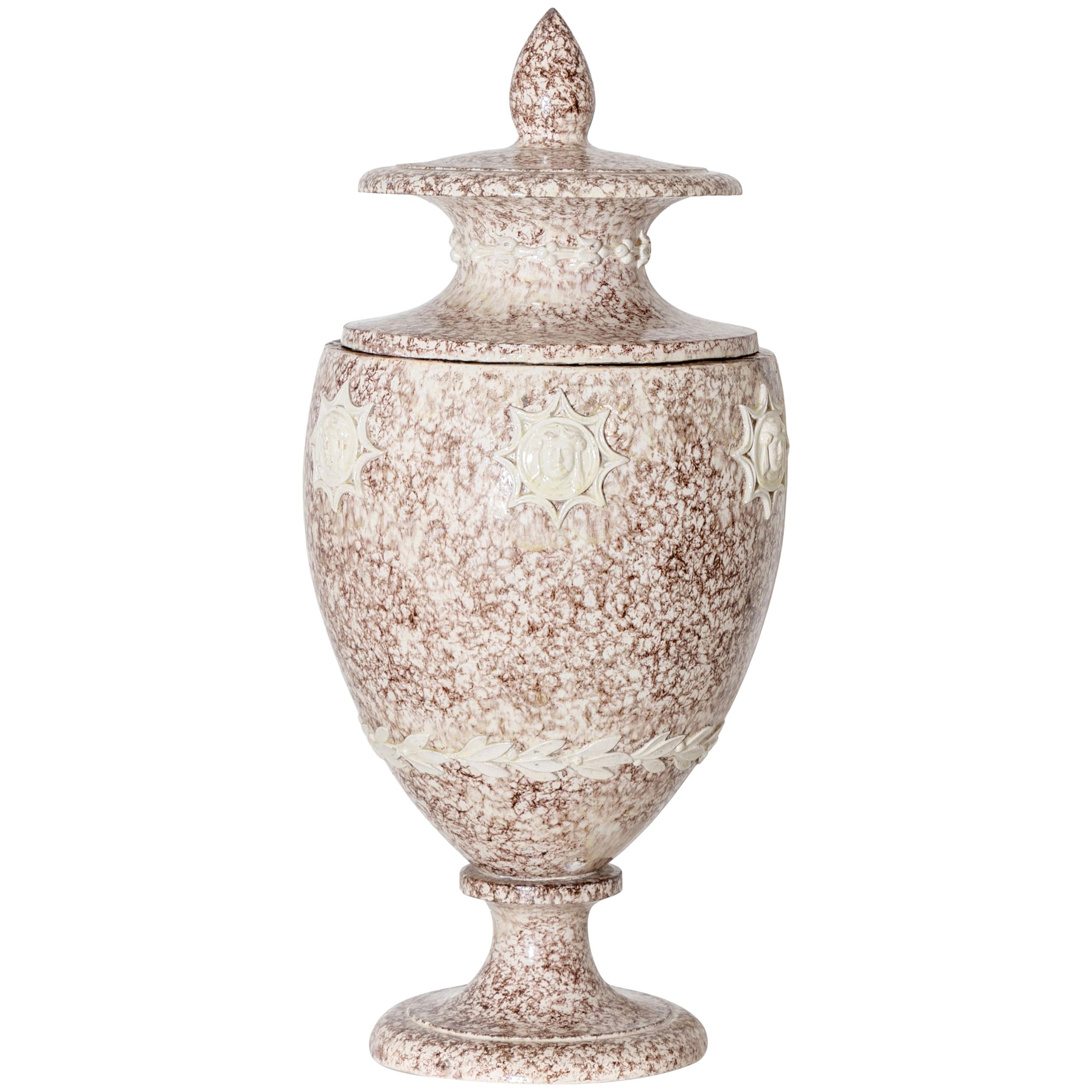 Large Lidded Ceramic Vase, Probably, Austria, circa 1800