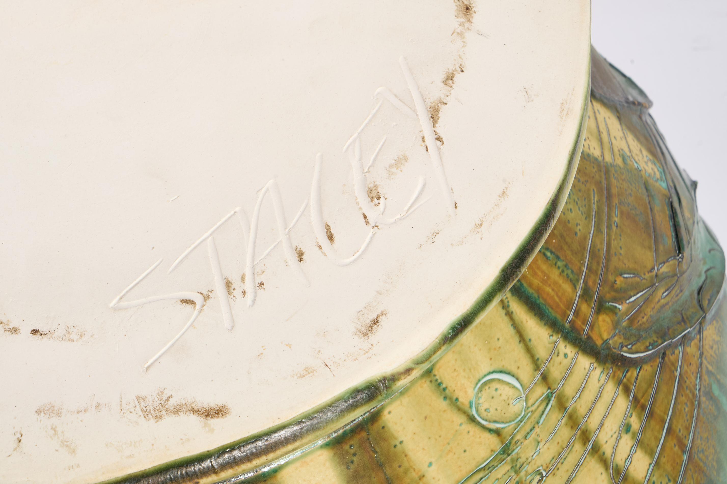 Large Lidded Pottery Vessel by Noted Ceramicist Chris Staley For Sale 9