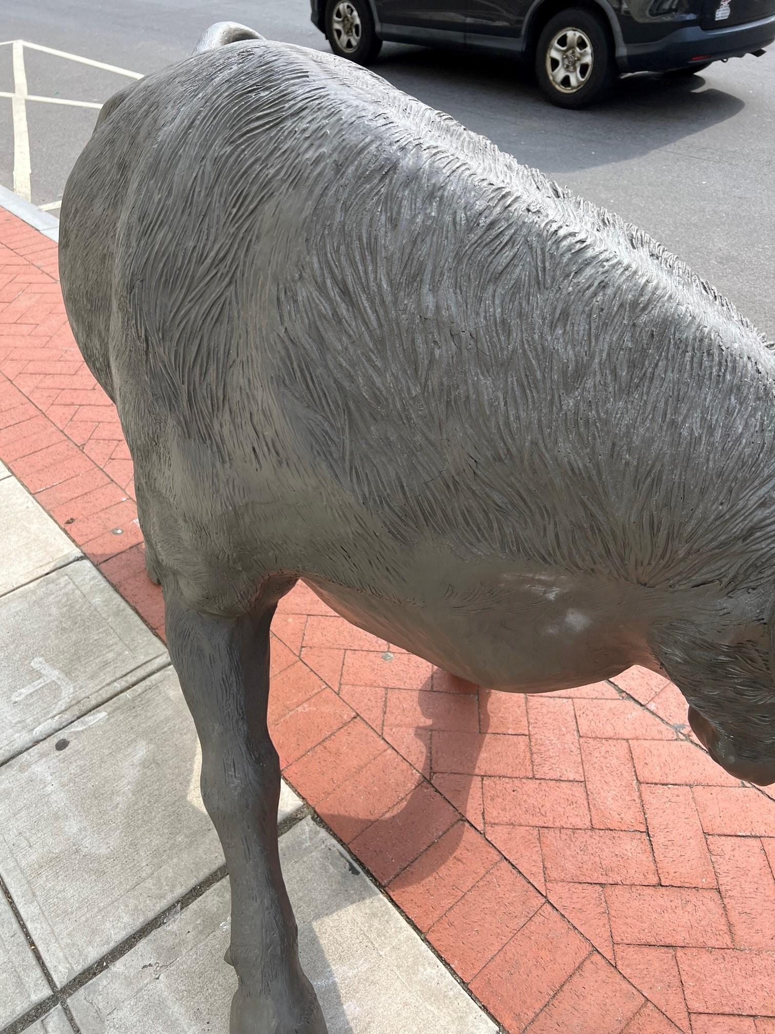 Large Life Size Charging Bull Statue Fiberglass For Sale 7