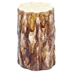 Large, life size Majolica stump / sculpture, attr. Gustavsberg ca 1900