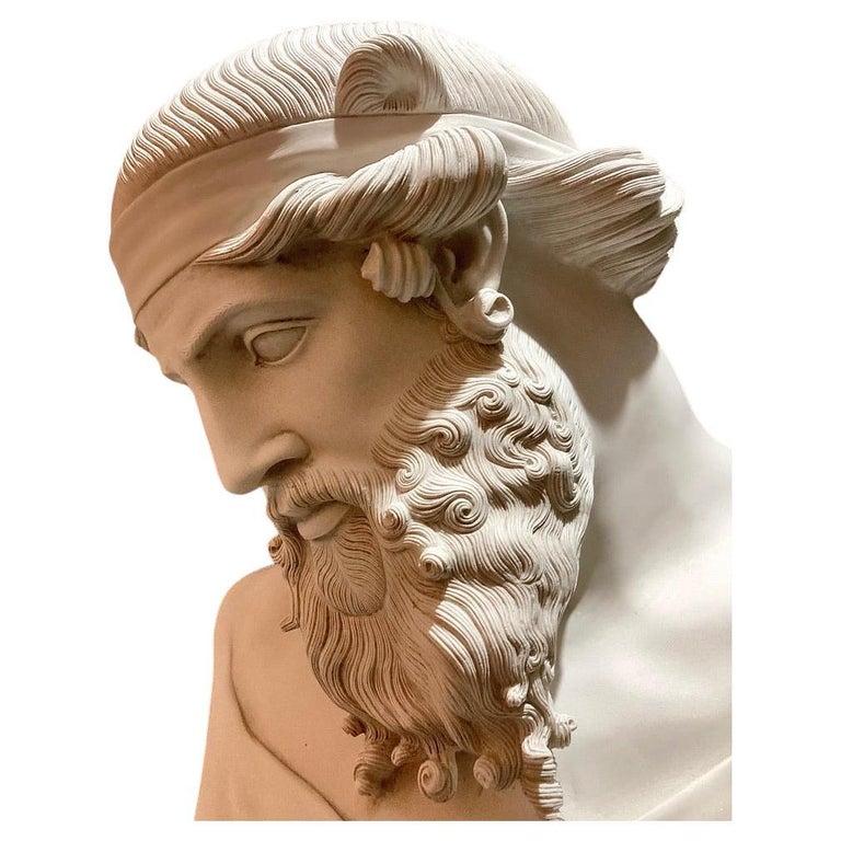 20th Century Large life-size Plato Bust Sculpture, 20th century