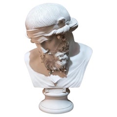 Large life-size Plato Bust Sculpture, 20th century