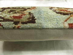Zabihi Collection Large Light Blue Persian Rug Pillow