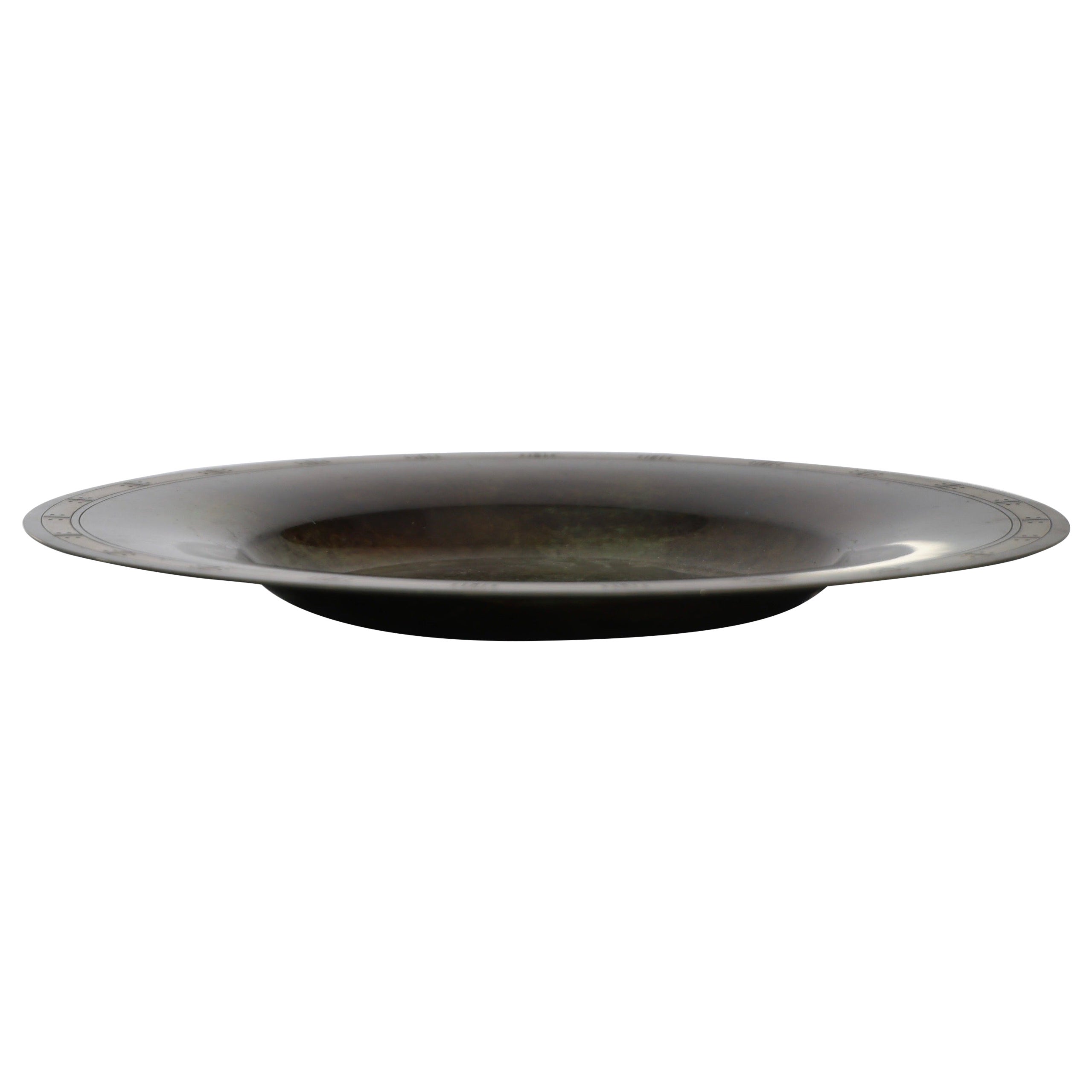 Large Light-Bronze Bowl designed by Just Andersen, Denmark