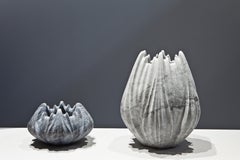 Marble Vase by Zaha Hadid in Honed Bianco Carrara Marble
