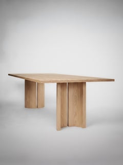 Large Light Oak Oval Dining Table, Solid European Oak Wood, Aperta by Mokko