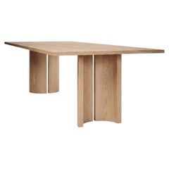 Large Light Oak Oval Dining Table, Solid European Oak Wood, Aperta by Mokko