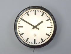 Große Light Up-Fabrik-Uhr von TN, ca. 1950er Jahre