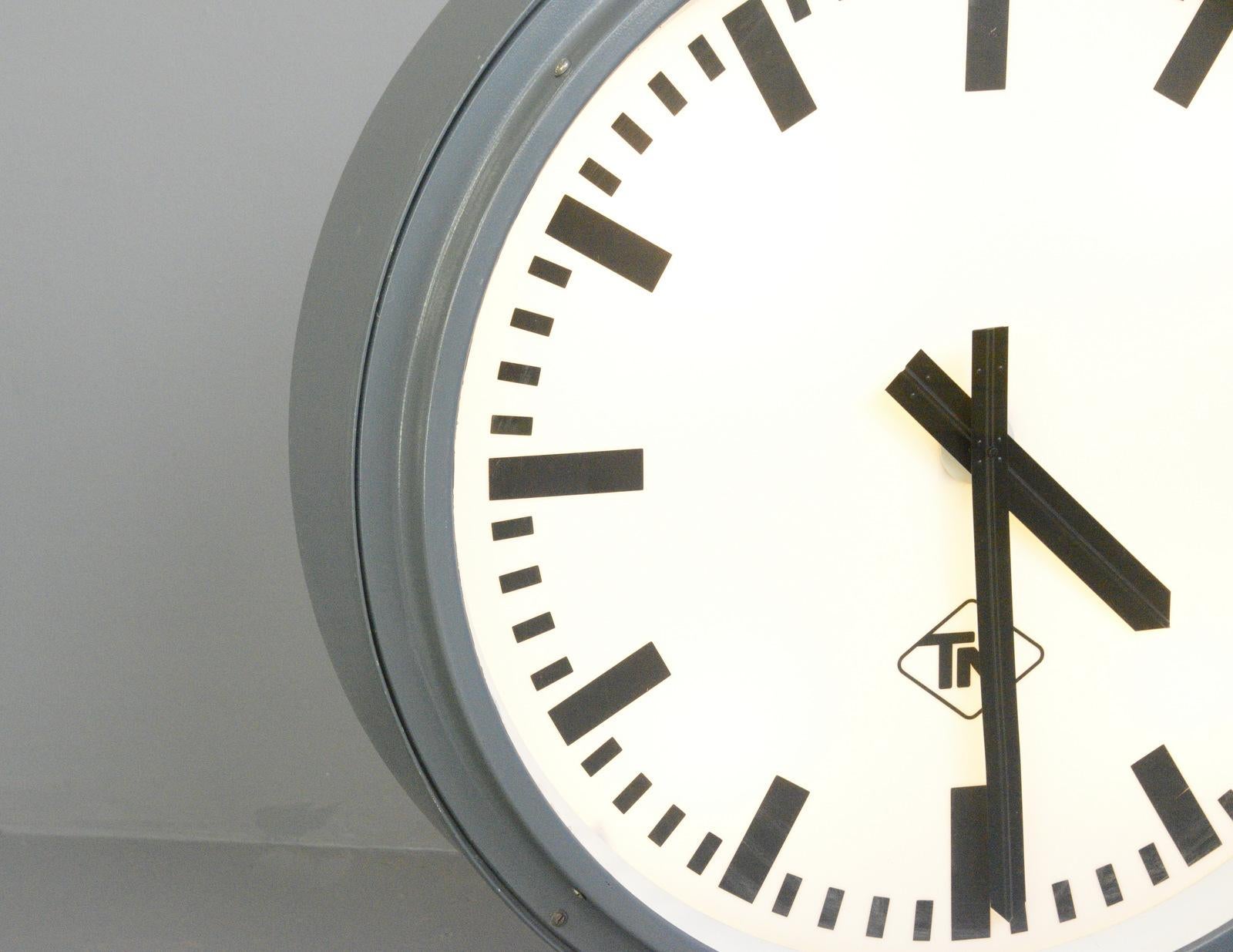 large light up wall clock