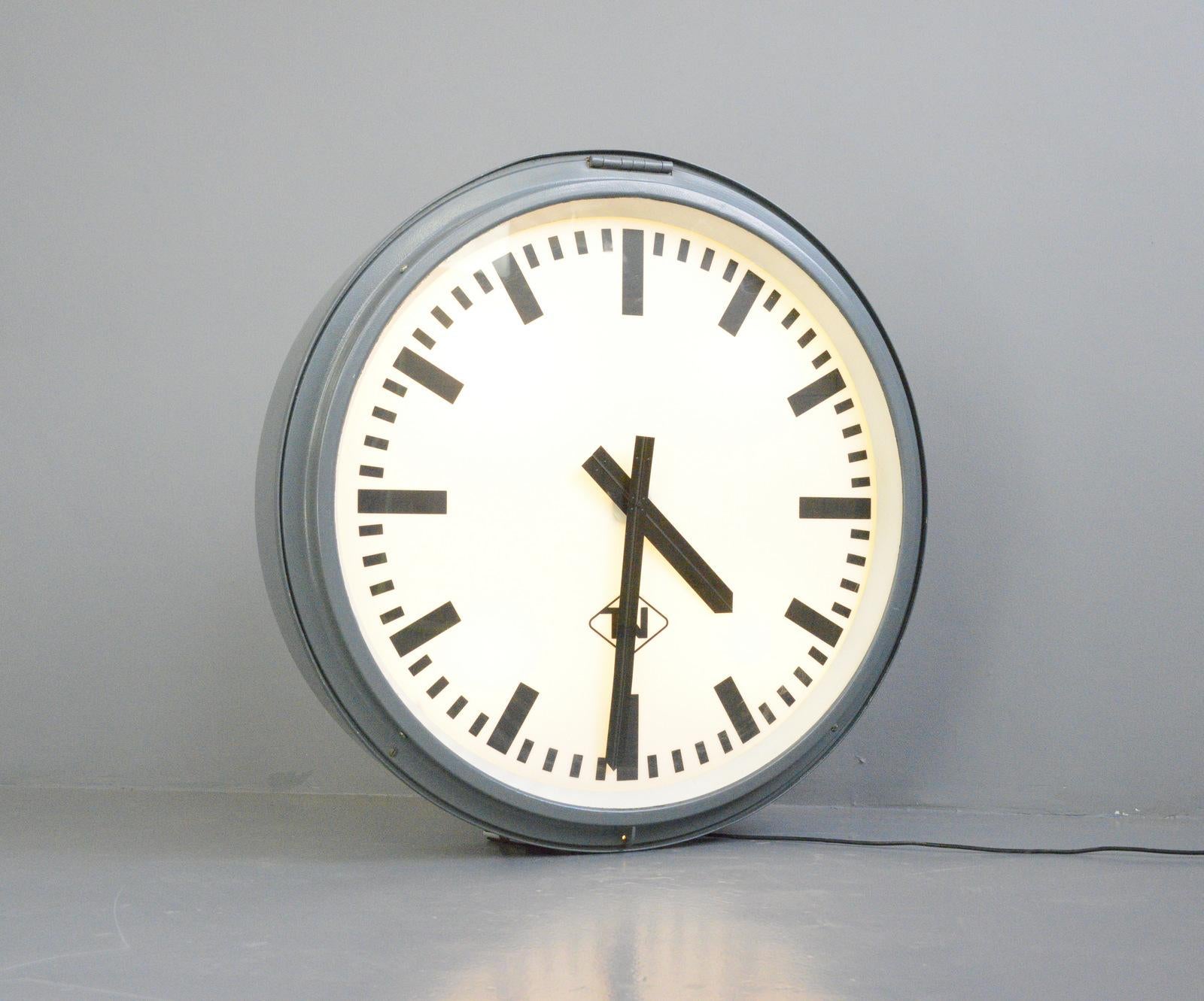 large station clock