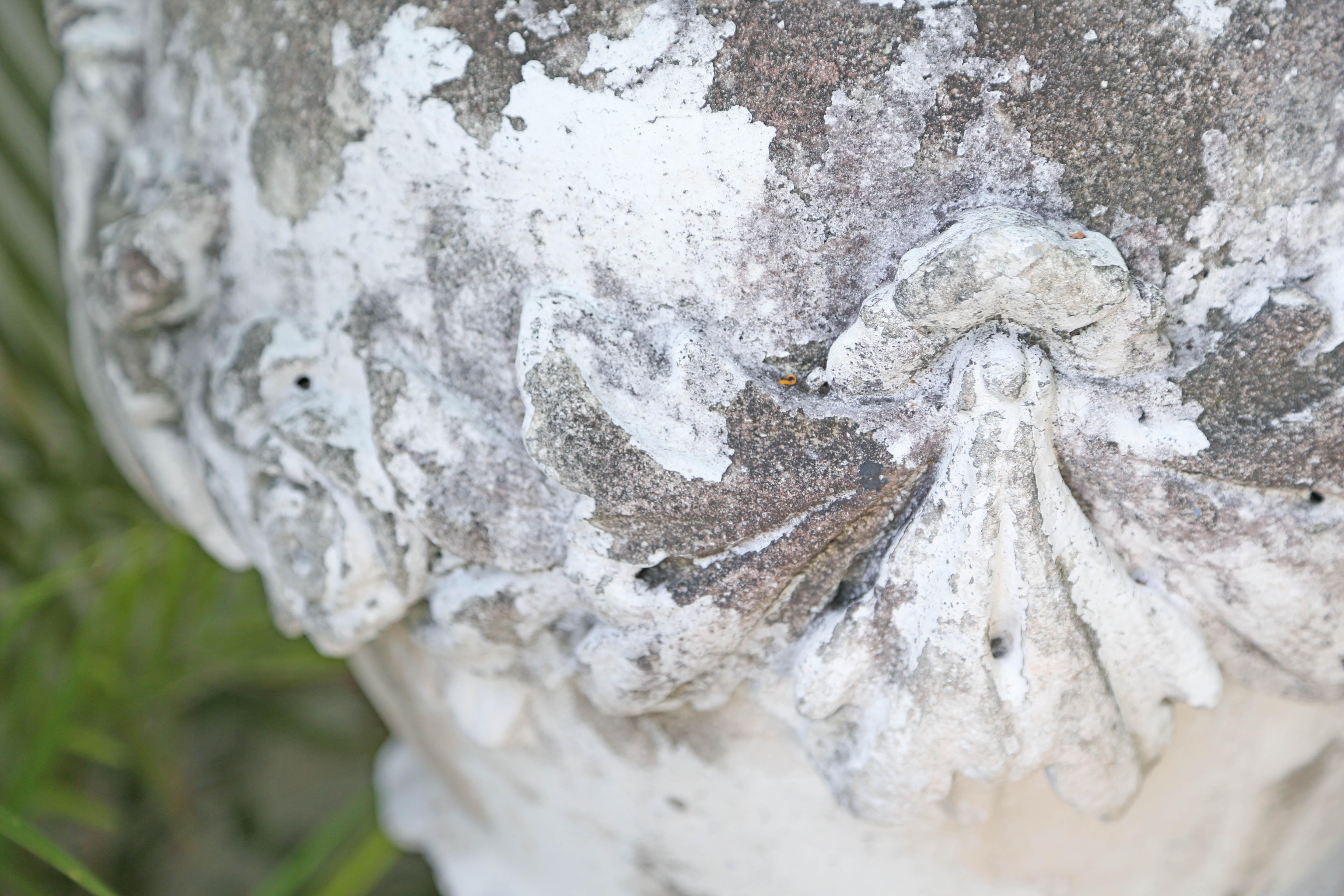 Large Limestone Ornamental Urn In Good Condition In West Palm Beach, FL