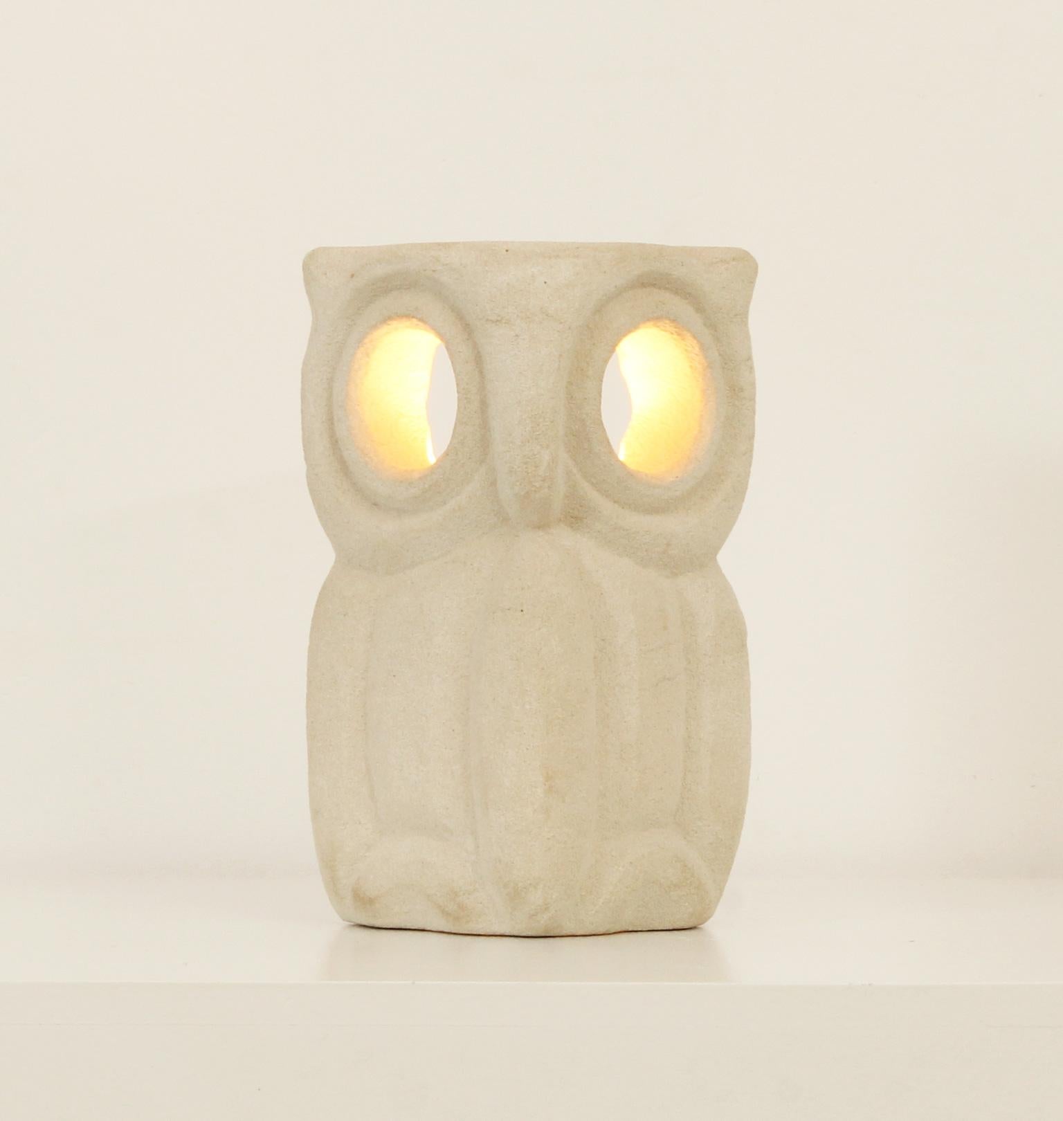 Large Limestone Owl Table Lamp by Albert Tormos, France, 1960's For Sale at  1stDibs
