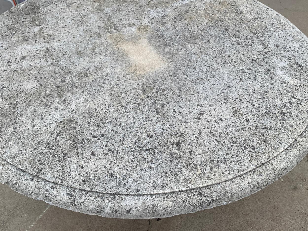 Large Limestone Pedestal Table by Treillage LTD 3