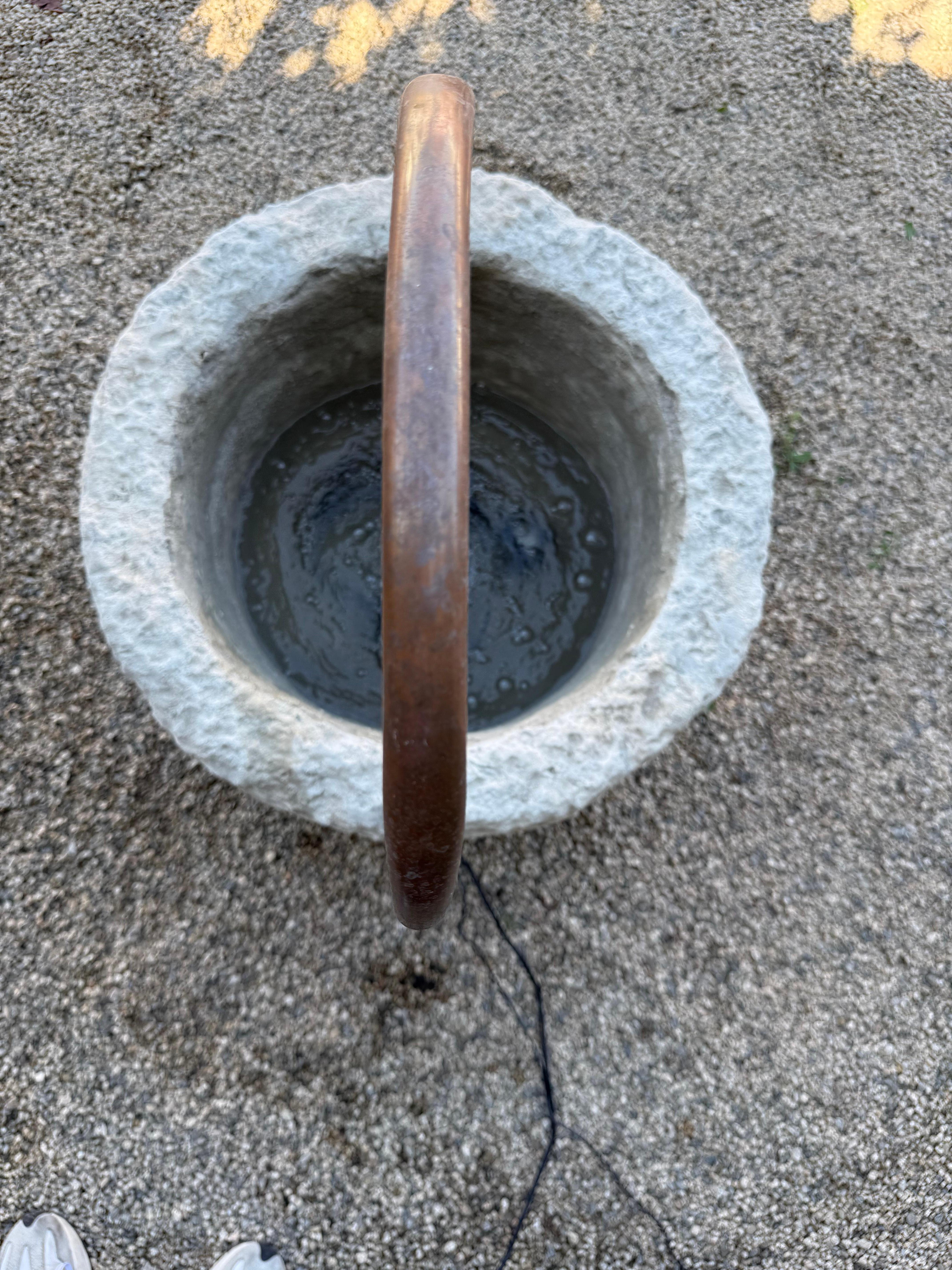 Large Limestone Trough Fountain For Sale 5