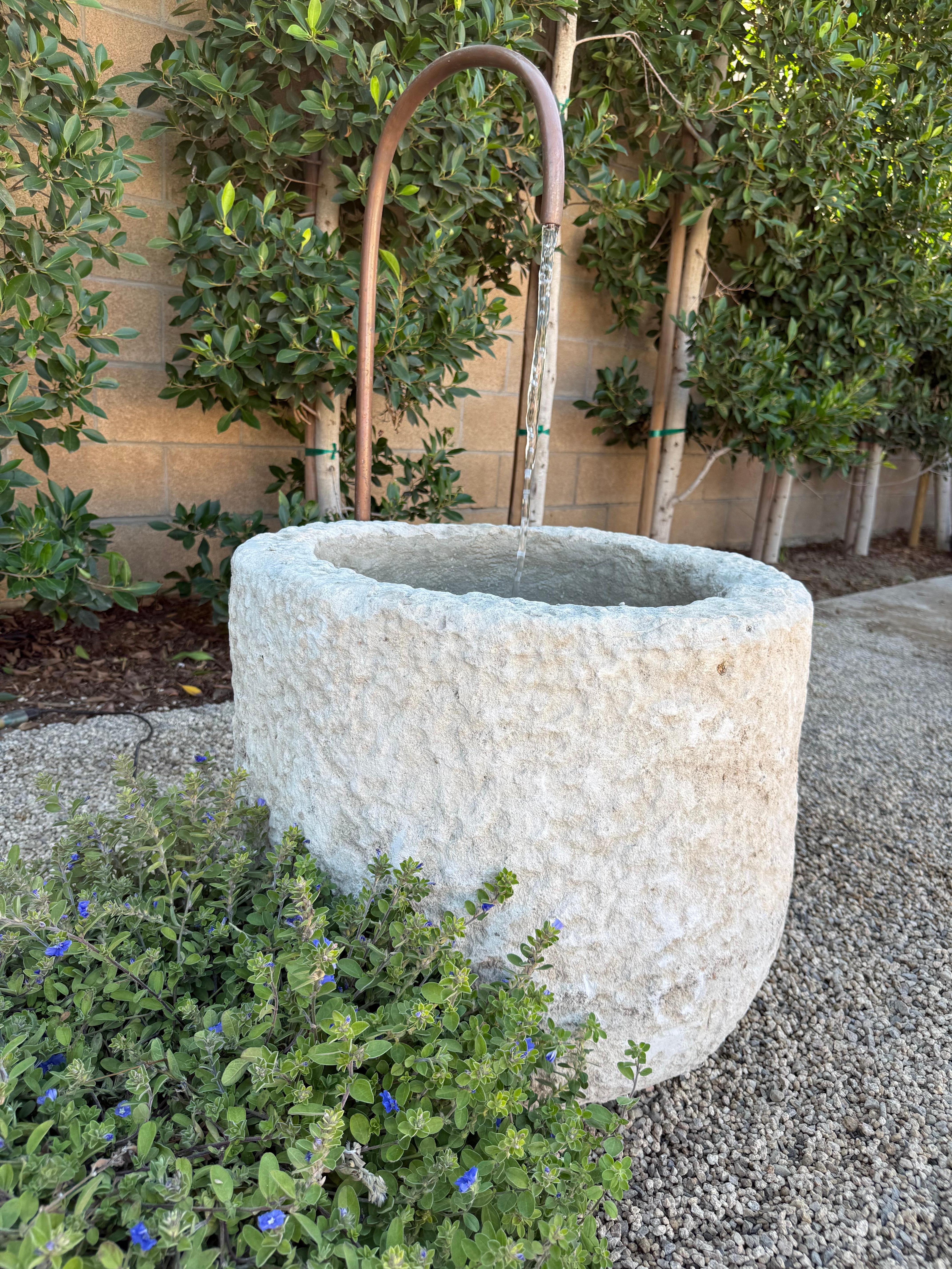 Large Limestone Trough Fountain For Sale 1