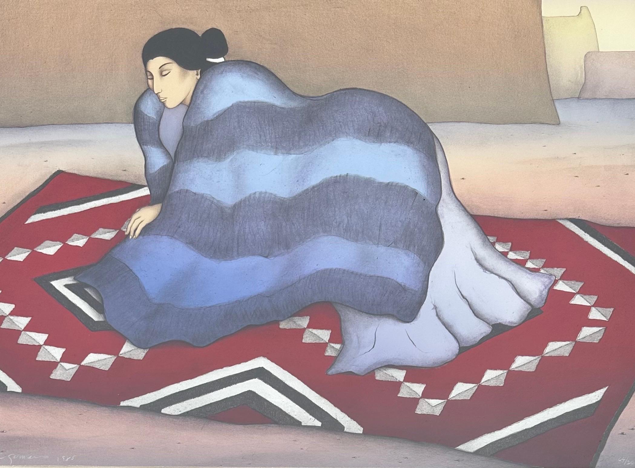 Large Limited Edition Signed Lithograph Entitled 