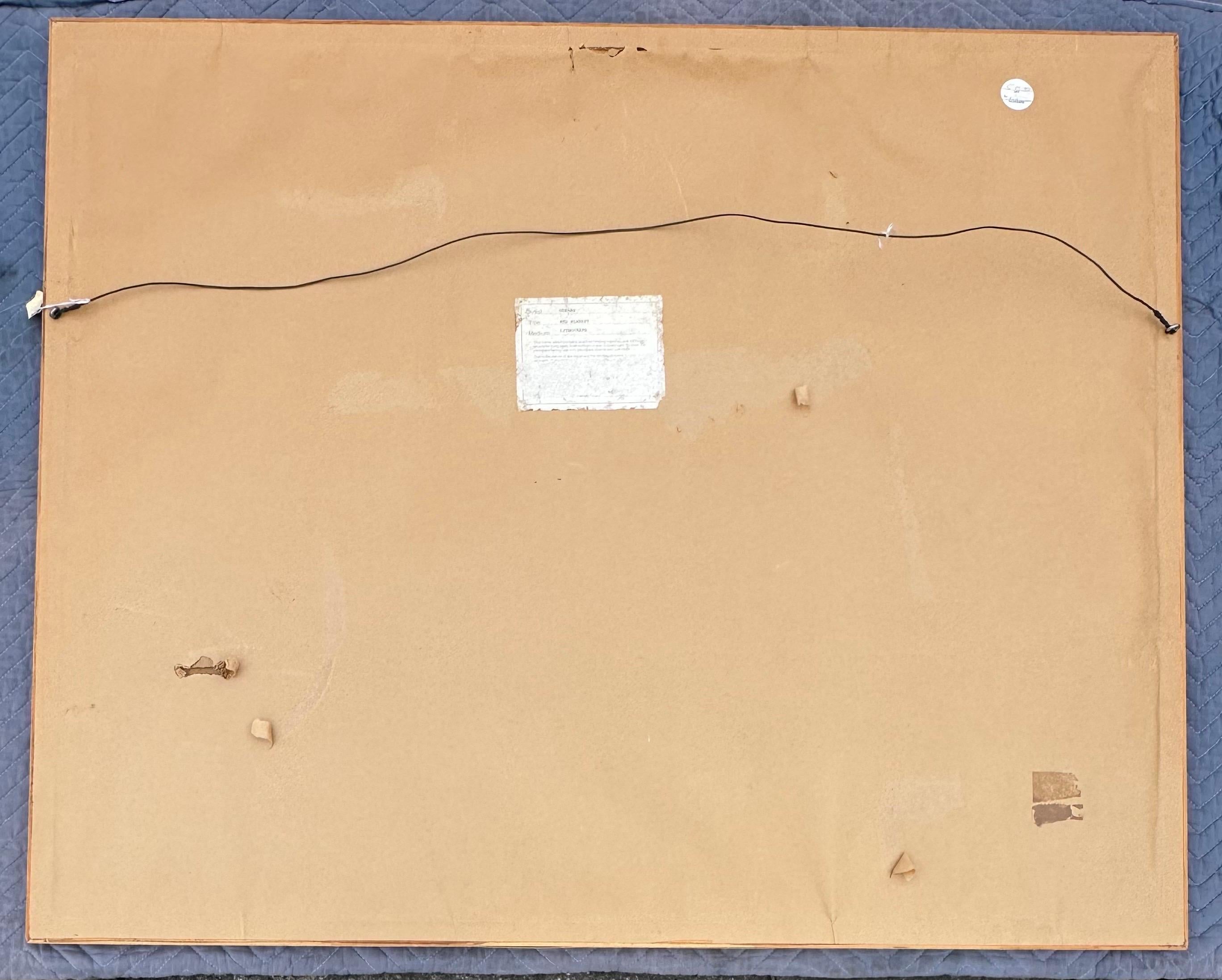 Large Limited Edition Signed Lithograph Entitled 