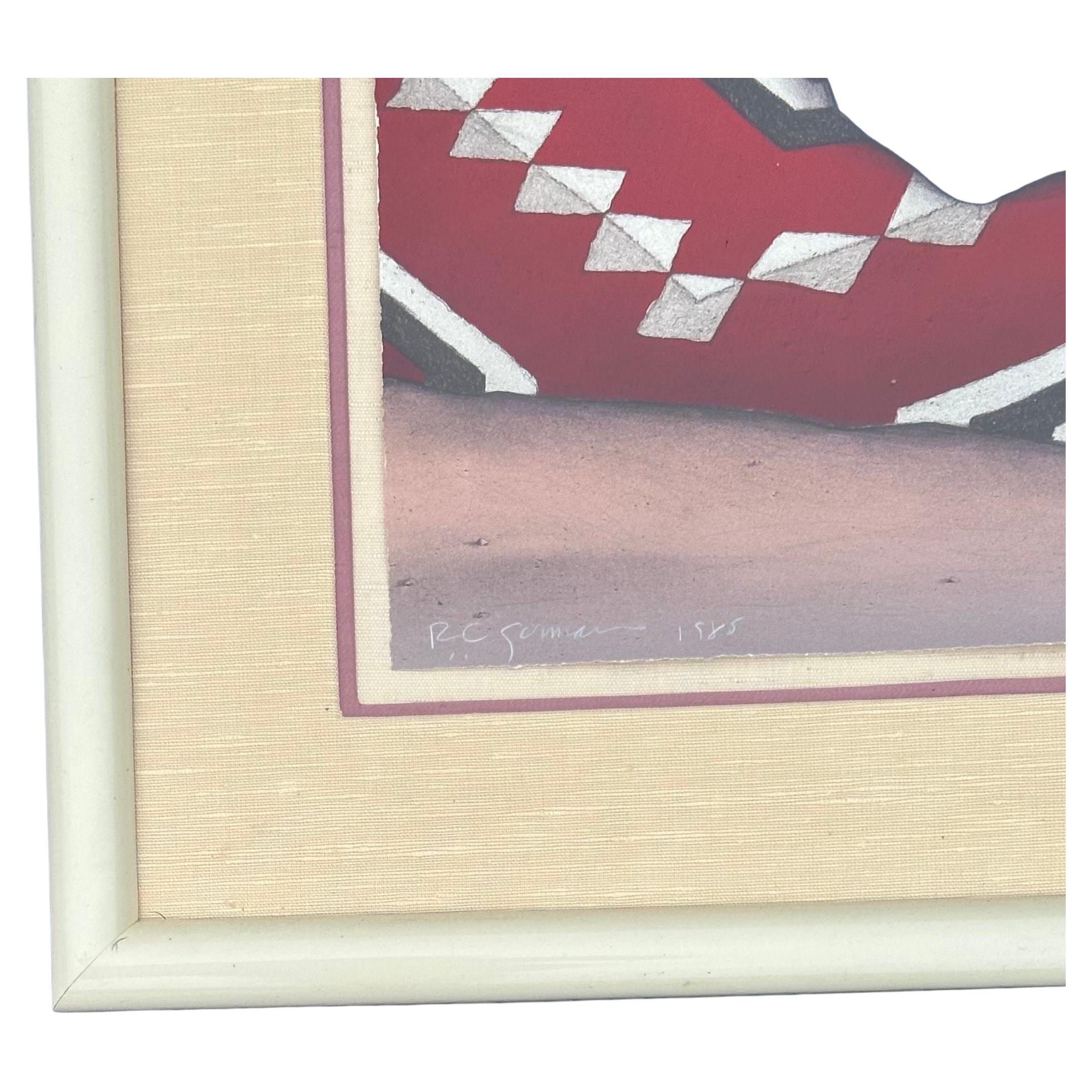 Large Limited Edition Signed Lithograph Entitled 