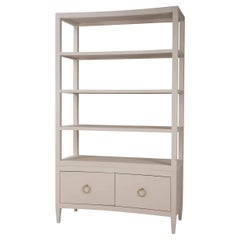 Grande étagère enveloppée de lin - Lin Putty