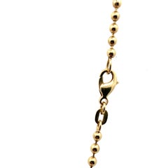 Large link chunky chain long necklace yellow gold