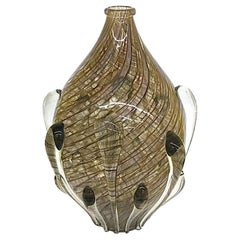 Large Lino Tagliapietra Murano Latticino Vase Signed and Dated 1990