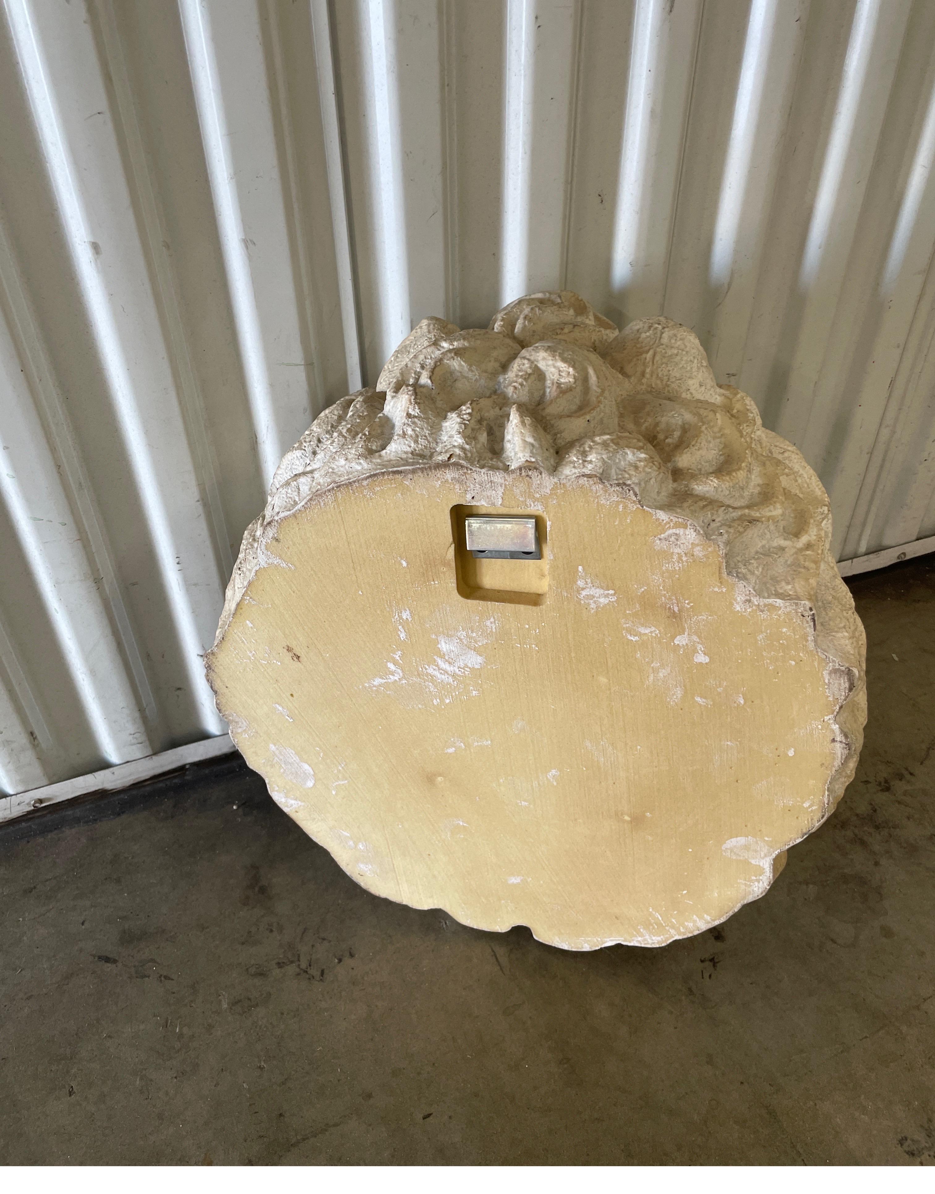 Composition Large Lion's Head Sculpture For Sale