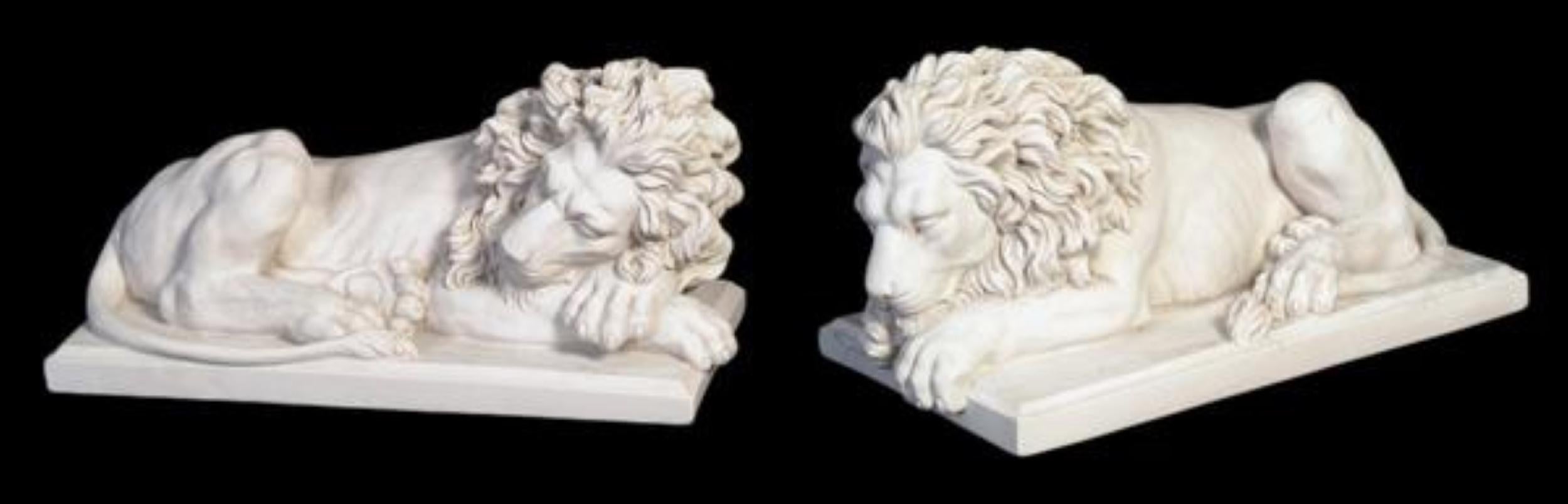A pair of large lion’s statue.

These two sculptured lions are full of life and character, one being asleep and the other just awoke.

Marble sculpture

Our sculpture is produced by a unique and proprietary dry casting process. They are made