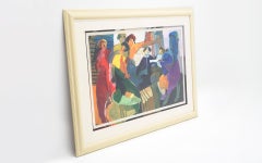 Large Lithograph by Hessam Abrishami, Framed, Numbered, and Signed