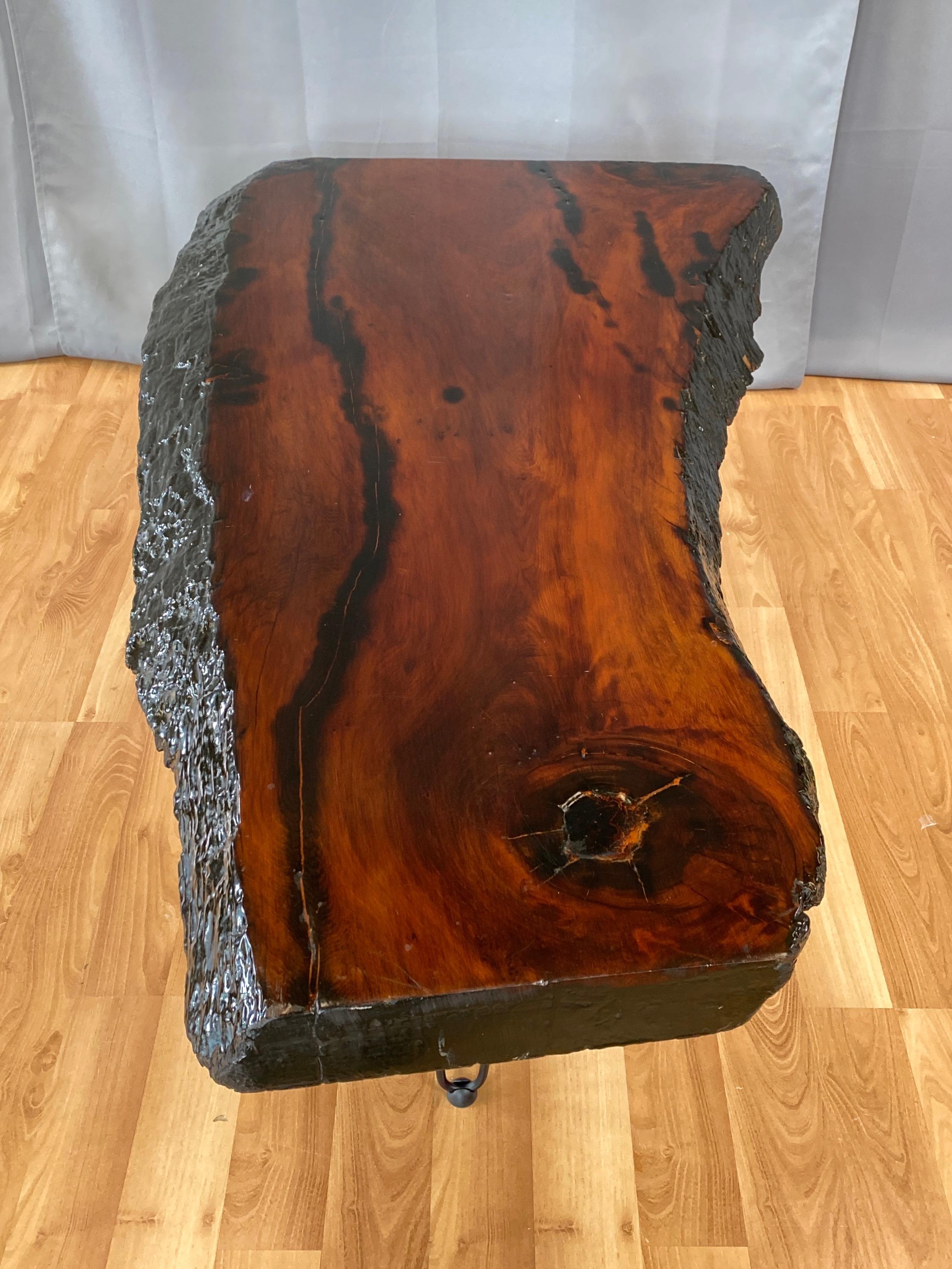 redwood slab tables for sale