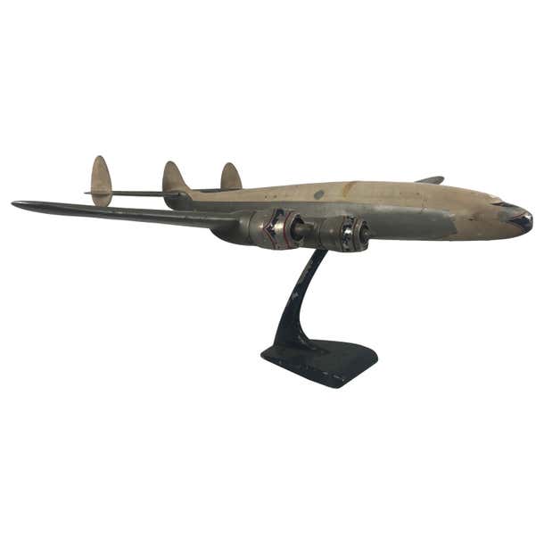Large Lockheed Constellation Factory Model Aluminum Airplane, circa ...