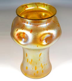 Large Loetz Art Nouveau Vase, Decor Astraea, Austria-Hungary, Around 1902