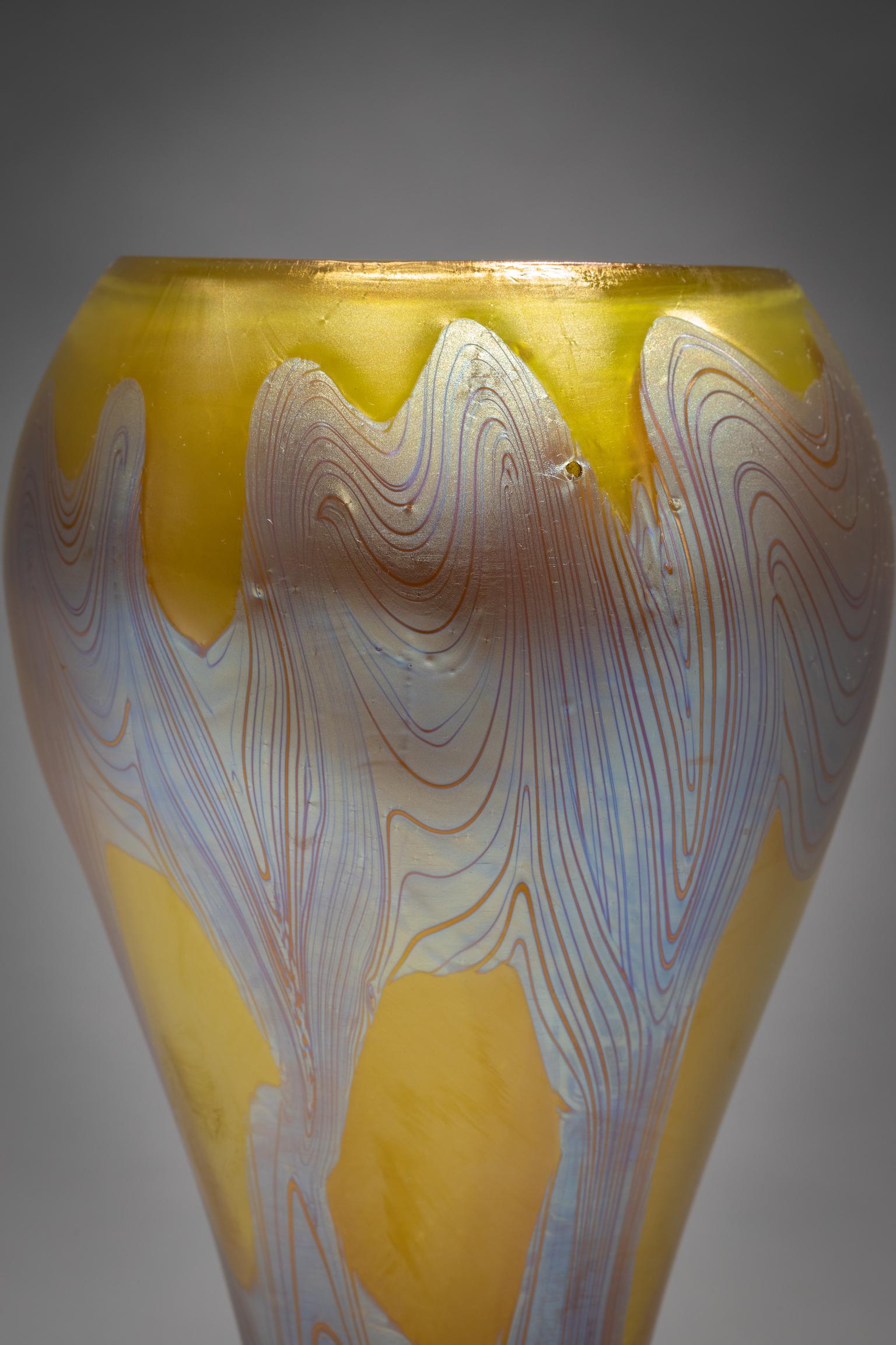 Austrian Large Loetz Glass Vase, circa 1900 For Sale