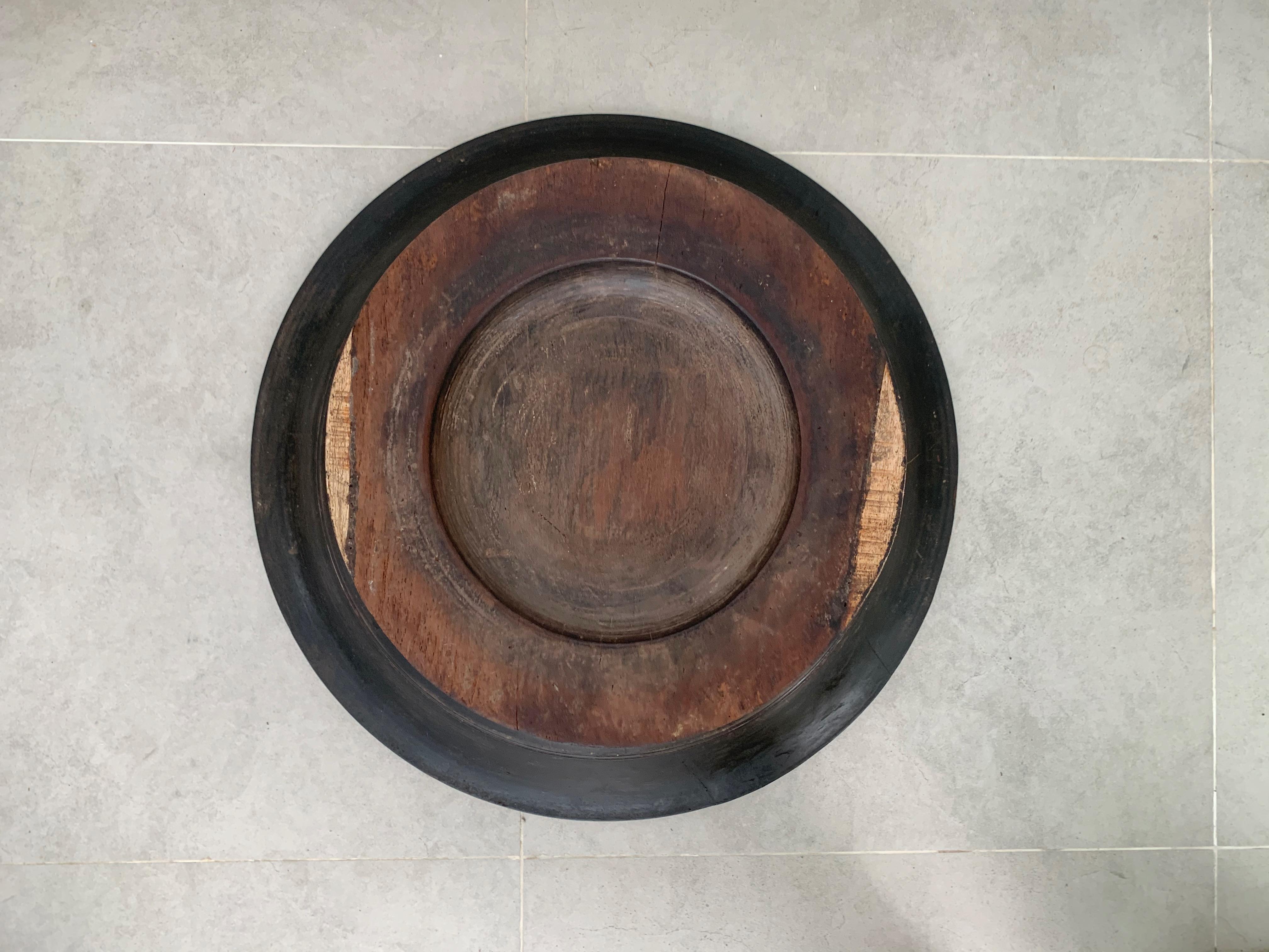 Hand-Carved Lombok Tribal Tray / Bowl 'Dulang' / Small Table For Sale