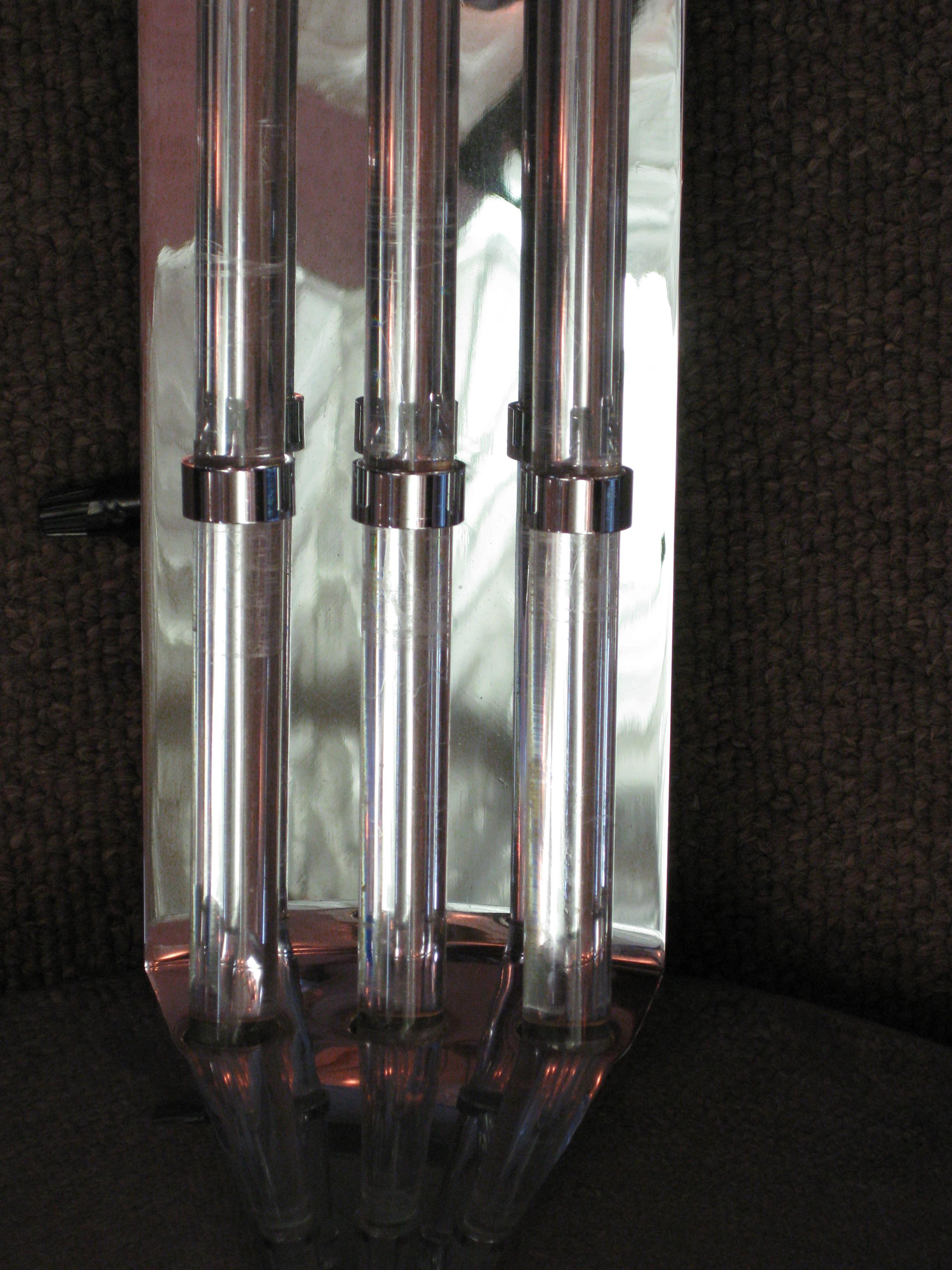 Large, long, vertical French Modernist Wall Sconce, circa 1930 For Sale 7