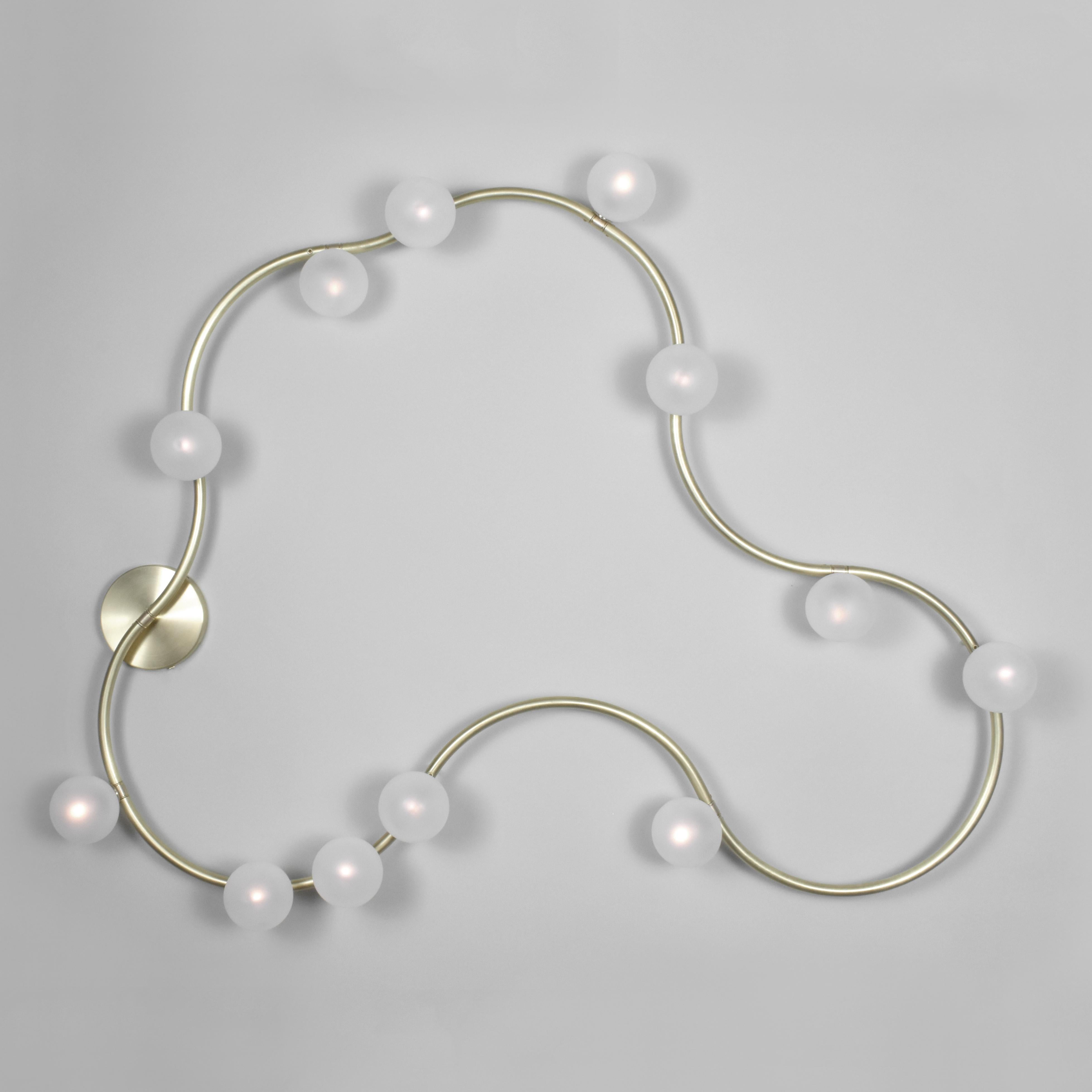 Modern Large Loop Light, Sconce or Ceiling Mount in Customizable Configurations For Sale